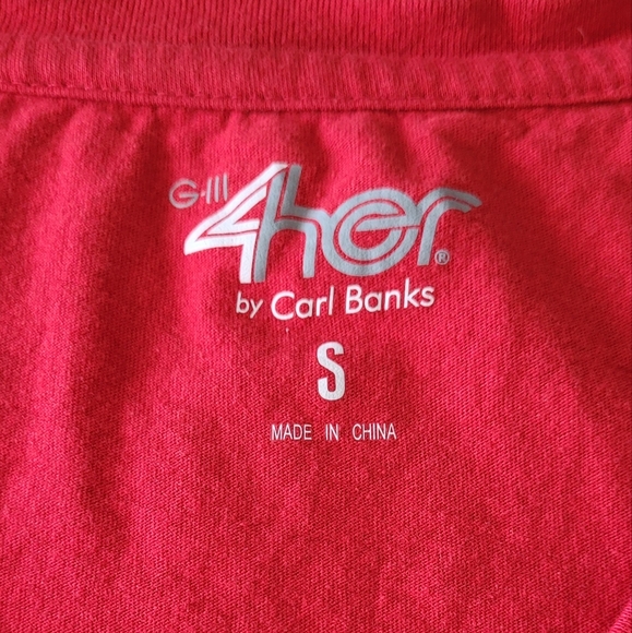 Chicago Blackhawks Womens V Neck GIII 4her by Carl Banks size Small preowned 💥 - Picture 3 of 6